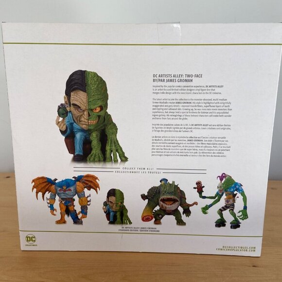 DC Collectibles Artists Alley Two-Face Vinyl Figure By James Groman - Picture 4 of 7